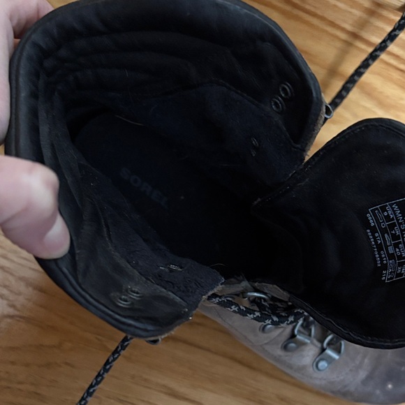 Sorel Dark Brown Lace-Up Wedge Boots - Picture 5 of 7